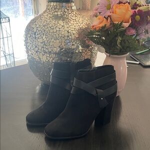Express Black Ankle Booties